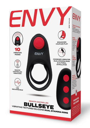 Envy Bullseye Remote Dual Stamina Ring - Black