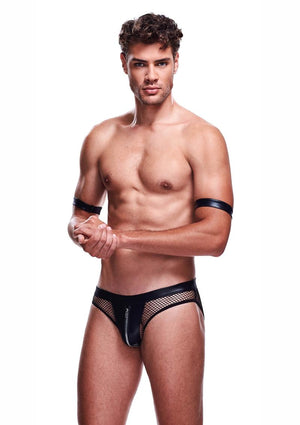 2-PIECE SEXY COP SET (BRIEFS & BICEP TIES)