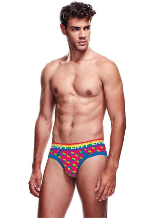 Rainbow Hearts Brief - Small