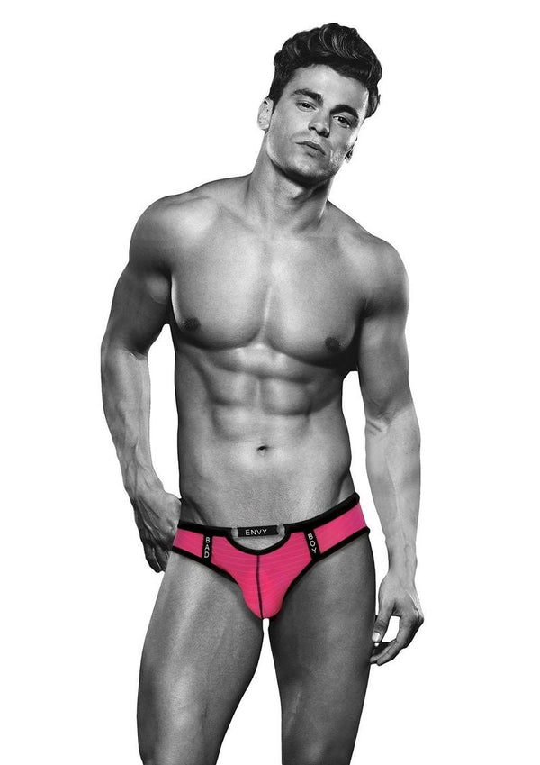 Envy Bad Boy Brief - Pink - Medium/Small