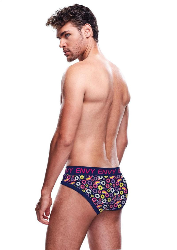 Unicorn and Donuts Brief - Blue - Medium/Small