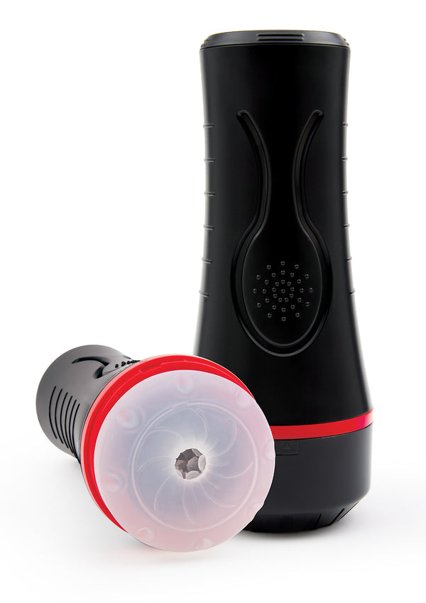 Clear Clutch | Squeezable Vibrating Discreet Textured Stroker