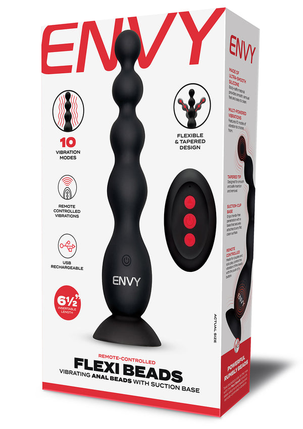 Flexi Beads | Remote-Controlled Vibrating Anal Beads with Suction Base Envy Menswear Flexi Beads | Remote-Controlled Vibrating Anal Beads with Suction Base Envy Menswear