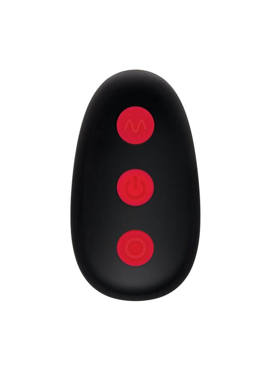 Samina Rong Bullseye Remote Control Vibrating Textured Silicone Dual Stamina Ring ...