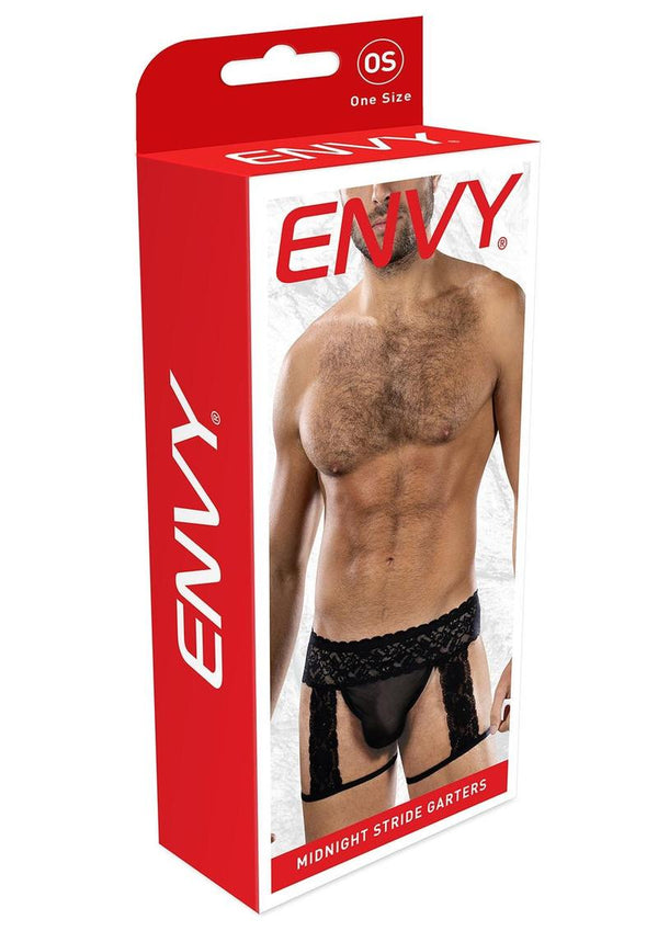 Midnight Stride Garters-Black-Os