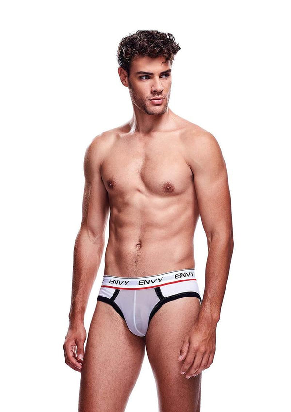 Envy Mesh Brief - White - Large - Xlarge