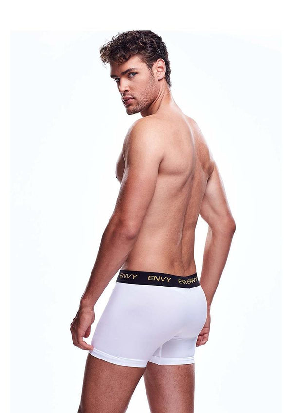 Envy Mesh Long Boxer - White - Large - Medium