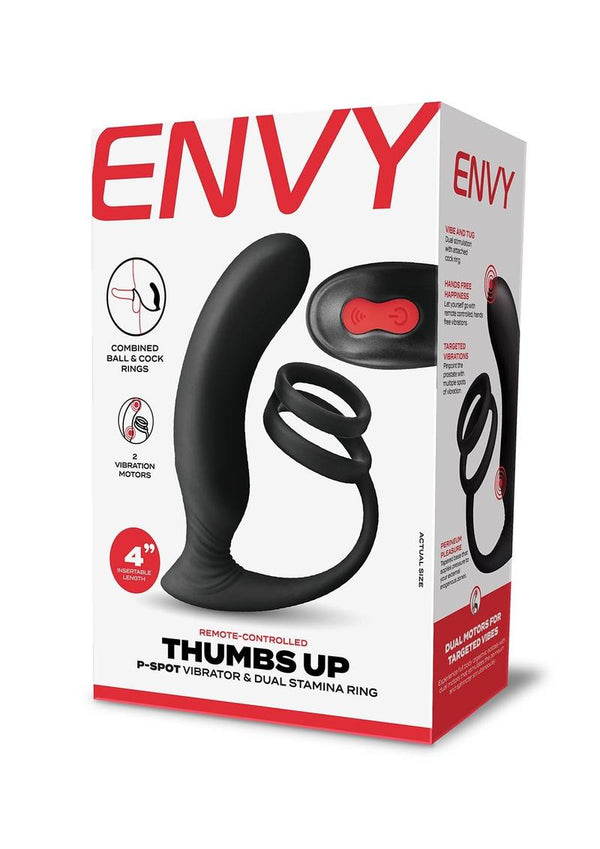 Thumbs Up | Remote-Controlled P-Spot Vibrator & Ring Envy Menswear Thumbs Up | Remote-Controlled P-Spot Vibrator & Ring Envy Menswear